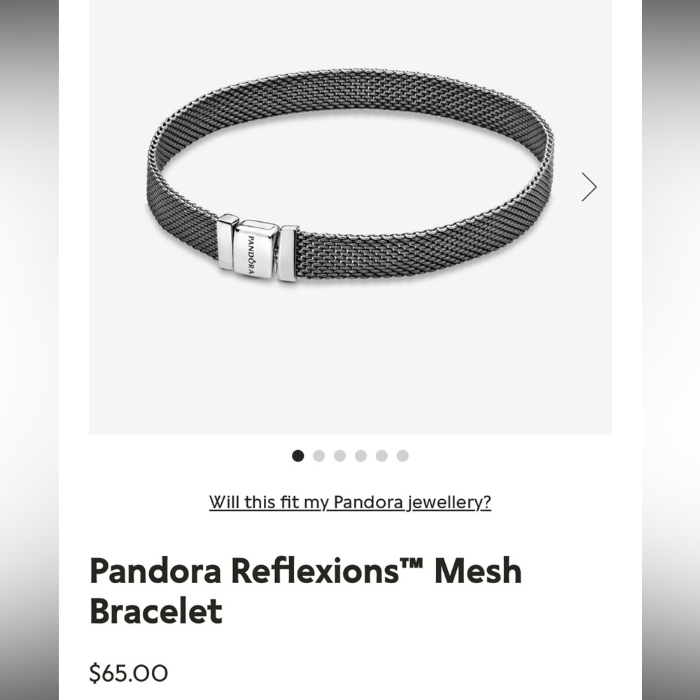 Pandora Reflections Mesh Bracelet